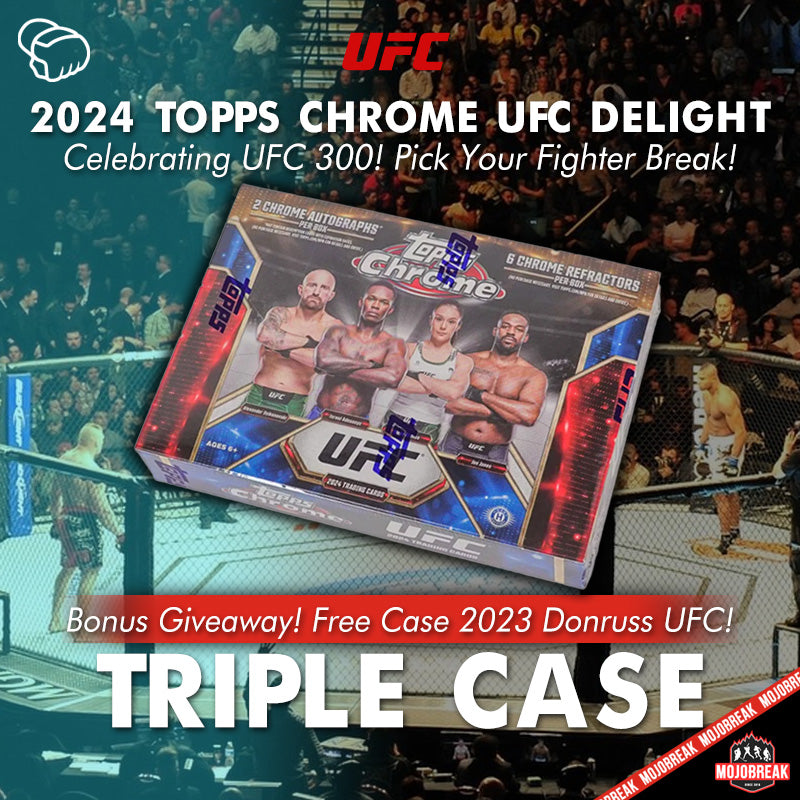 2025 Topps Chrome UFC Breakers Delight Triple Case 36 Box Pick Your Fi