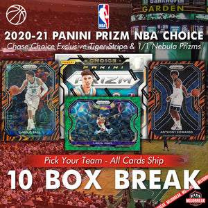 2020-21 Panini Prizm Choice NBA 10 Box Pick Your Team #5