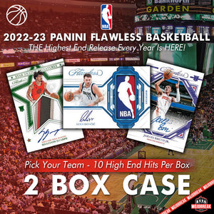 2022-23 Panini Flawless NBA Hobby 2 Box Case Pick Your Team #6