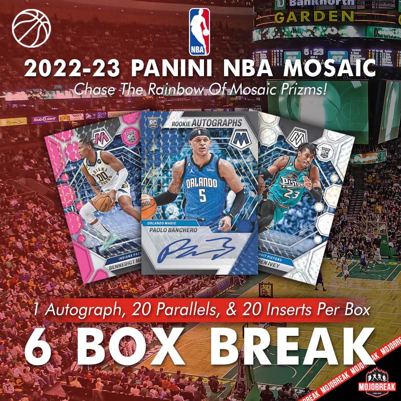 6-BOXES 2021 Mosaic Basketball Hobby -- Pick Your Team (Sunday 10