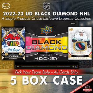 2022/23 Upper Deck Black Diamond NHL 5 Box Case #15