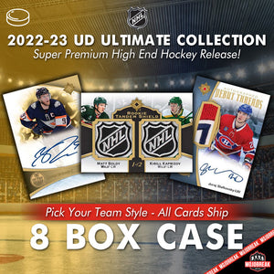 2022-23 Upper Deck Ultimate Collection Hockey 8 Box Case Pick Your Team #3