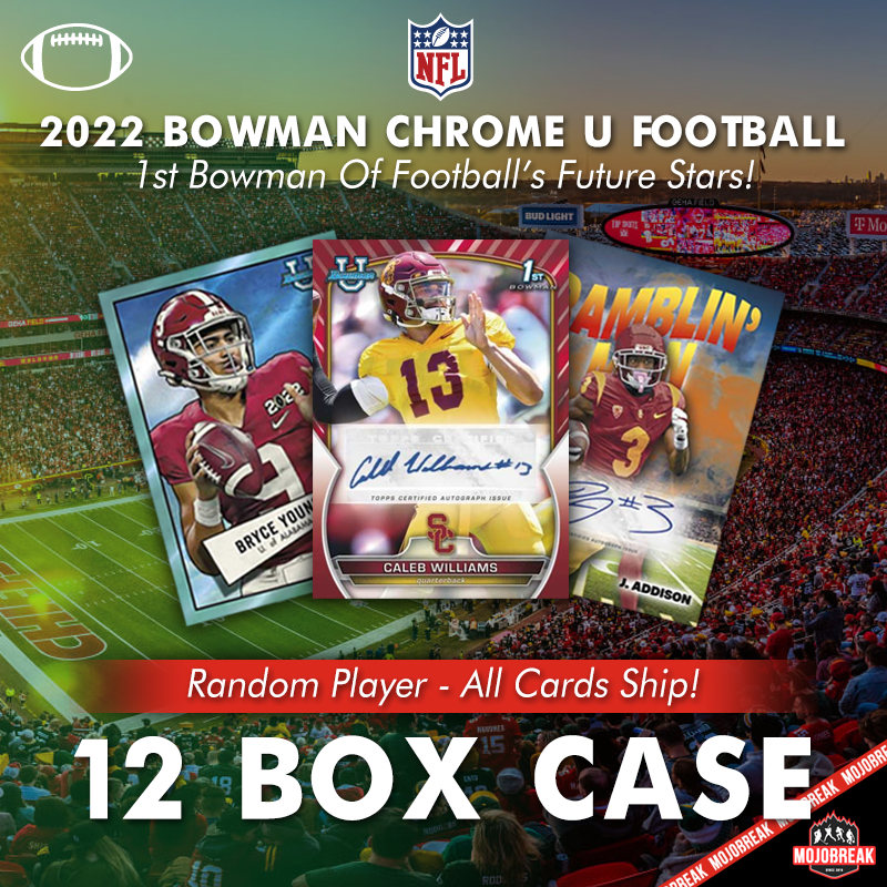 2022 Bowman Chrome University Football Hobby Box – Mojobreak Shop