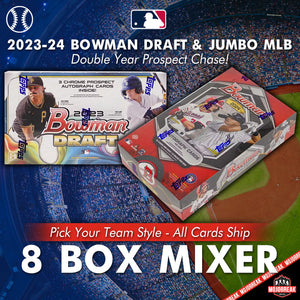 2023-24 Bowman Jumbo & Draft Baseball 8 Box Mixer Pick Your Team #2