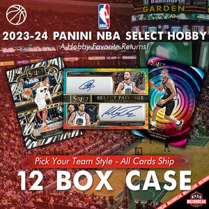 2023-24 Panini Select NBA Hobby 12 Box Case Pick Your Team #1