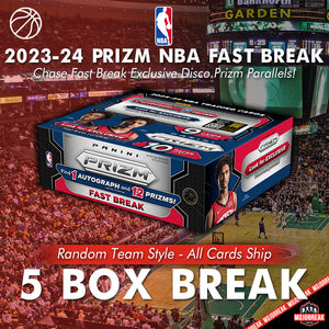 2023-24 Panini Prizm NBA Fast Break 5 Box Random Team #3
