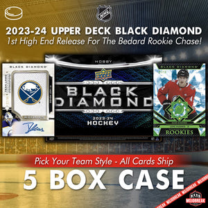 2023-24 Upper Deck Black Diamond Hockey 5 Box Case Pick Your Team #6