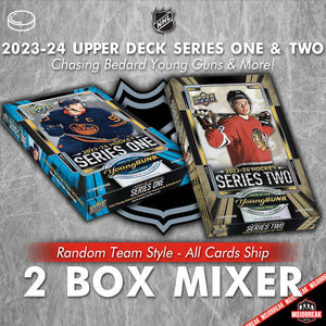 2023-24 Upper Deck Series 1 & 2 Hockey 2 Box Mixer Random Team #9