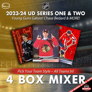 2023-24 Upper Deck Series 1 & 2 Hockey 4 Box Mixer Pick Your Team #5
