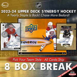 2023-24 Upper Deck Synergy Hockey 8 Box Pick Your Team #1