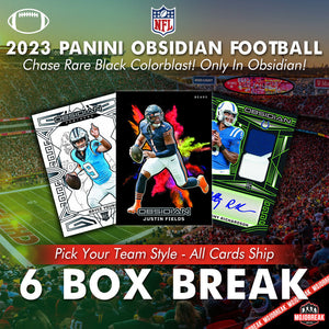 2023 Panini Obsidian NFL Hobby 6 Box Pick Your Team #14