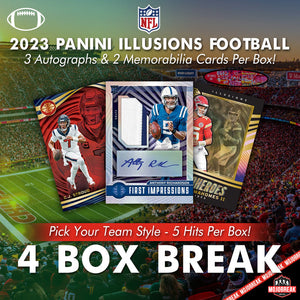 2023 Panini Illusions NFL Hobby 4 Box Pick Your Team #8