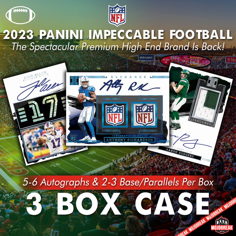 2023 Panini Impeccable NFL Hobby 3 Box Case Pick Your Team #3