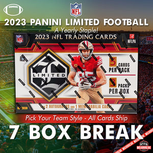 2023 Panini Limited NFL Hobby 7 Box Pick Your Team #11