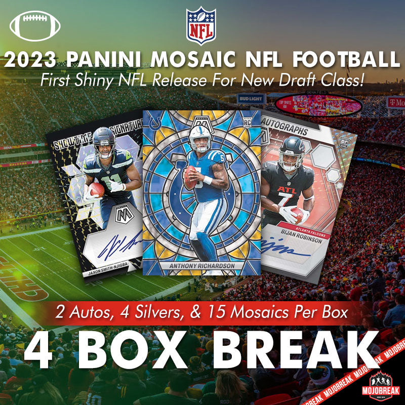 2023 Panini Mosaic NFL Hobby 4 Box Random Team #3