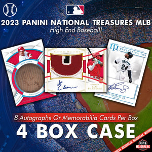 2023 Panini National Treasures Baseball 4 Box Case Pick Your Team #12