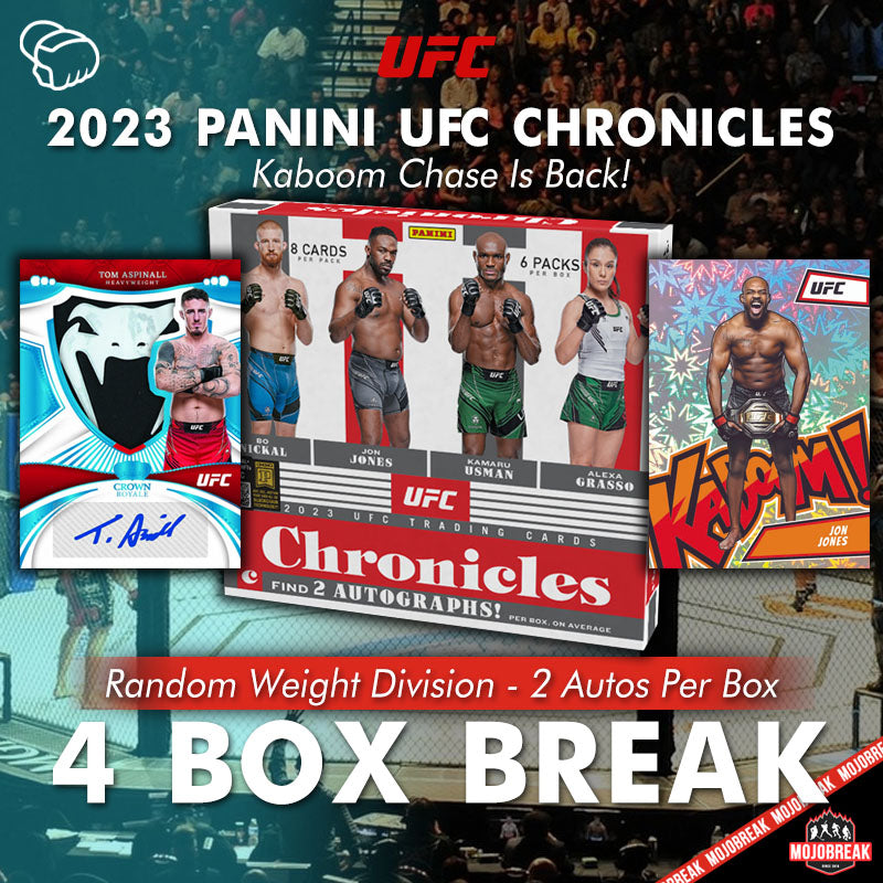 2023 Panini Chronicles UFC Hobby 4 Box Random Division #5