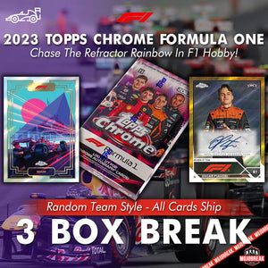2023 Topps Chrome Formula One  F1 Hobby 3 Box Random Team #1