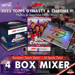 2023 Topps Dynasty & Chrome F1 Hobby Sapphire 4 Box Mixer Random Team #5