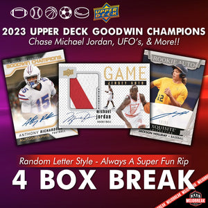 2023 Upper Deck Goodwin Champs 4 Box Random Letter #37