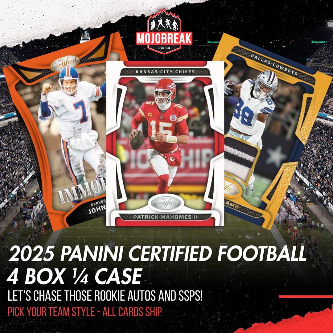 2025 Panini Certified Football Hobby 4 Box Pick Your Team #6