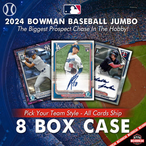 2024 Bowman Baseball Jumbo 8 Box Case Pick Your Team #4