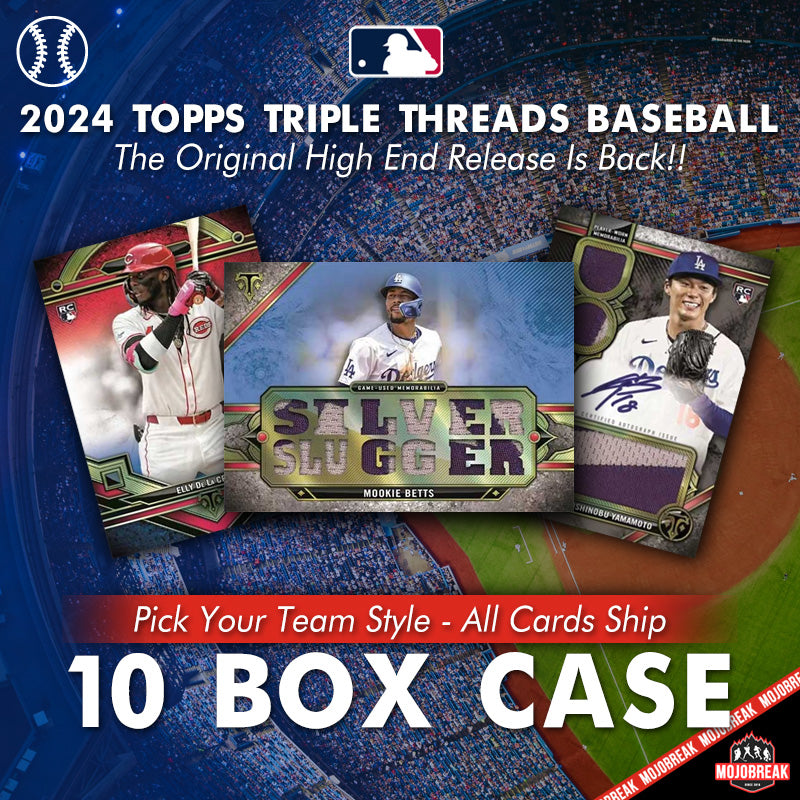 2024 Topps Triple Threads MLB Hobby 10 Box Case Pick Your Team 5