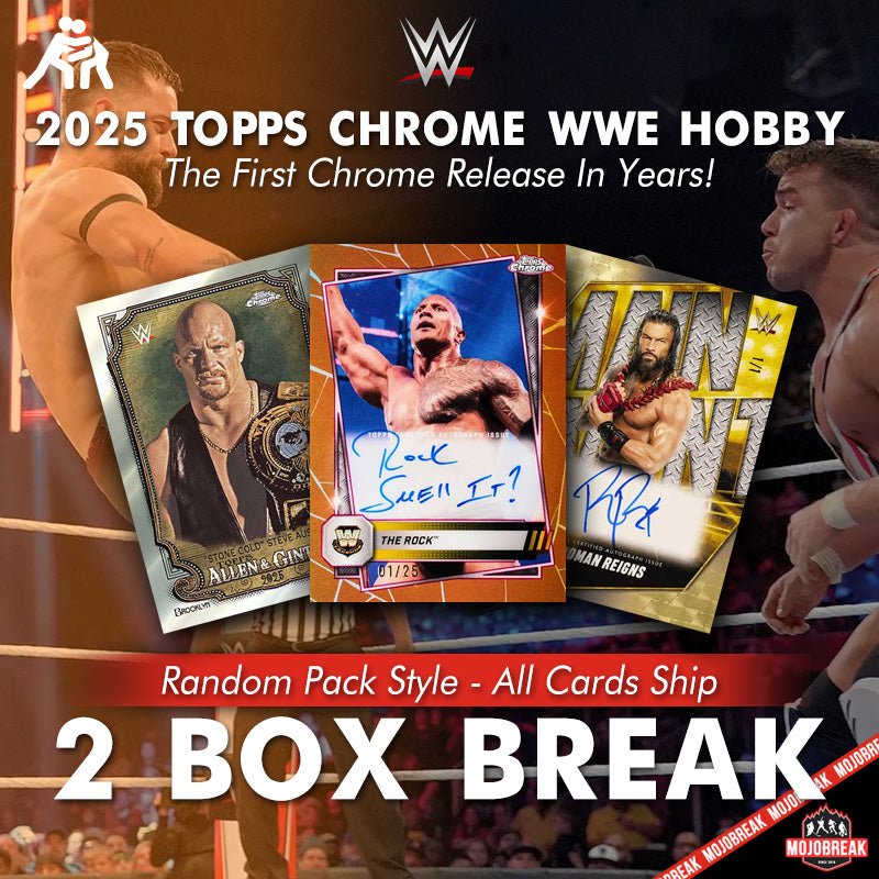 2025 Topps Chrome WWE Hobby 2 Box Random Pack 6