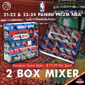 21-22 & 23-24 Panini Prizm Fast Break & Mega 2 Box Mixer Random Team #3