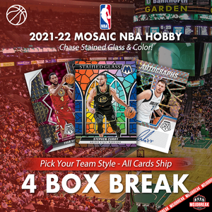 2021-22 Panini Mosaic NBA Hobby 4 Box Pick Your Team #21
