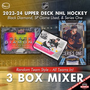 2023-24 UD Black Diamond SP Series One NHL 3 Box Mixer Random Team #1