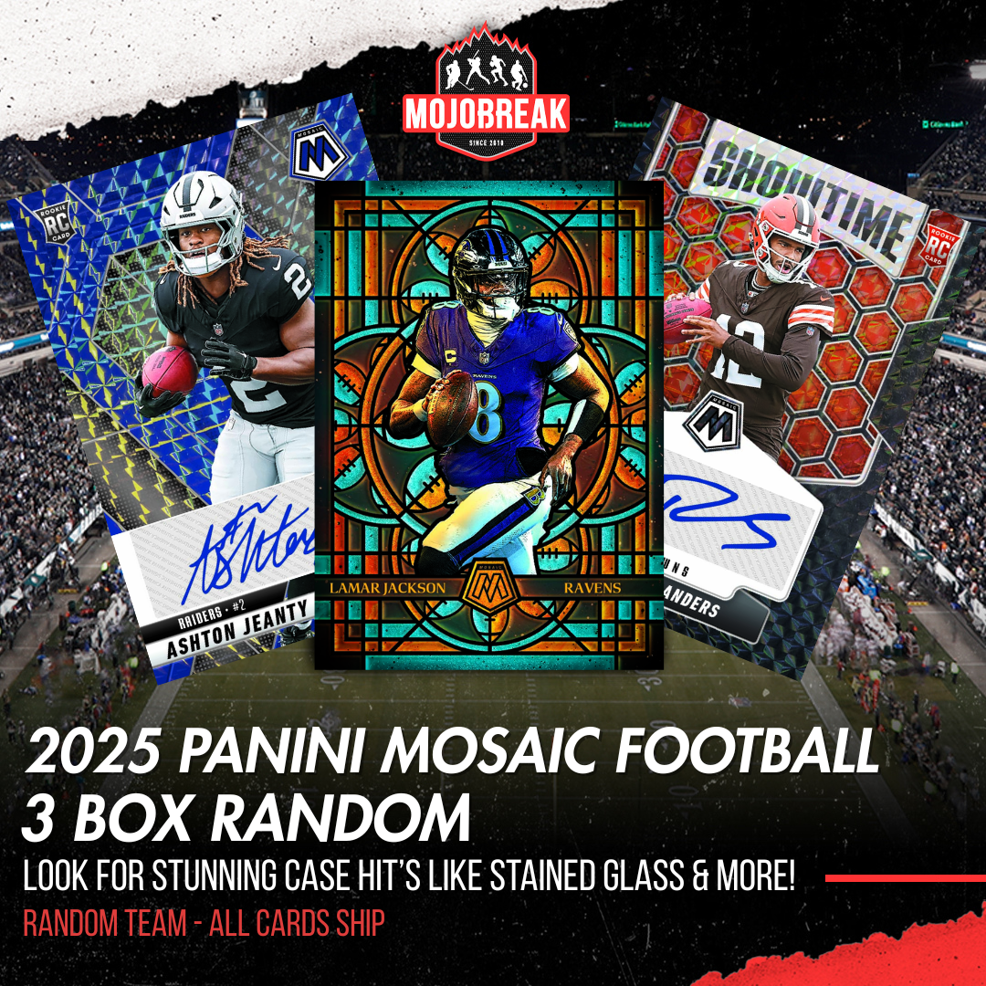 2025 Panini Mosaic Football Hobby 3 Box Random Team #1