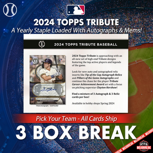 2024 Topps Tribute MLB 3 Box Break Pick Your Team #5