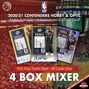 2020-21 Panini Contenders Hobby & Optic NBA 4 Box Mixer Pick Your Team #1