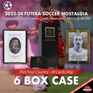 2023-24 Futera Nostalgia World Football Soccer 6 Box Case Pick Your Country #1