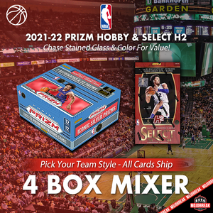 2021-22 Panini Prizm Hobby & Select H2 4 Box Mixer Pick Your Team #1