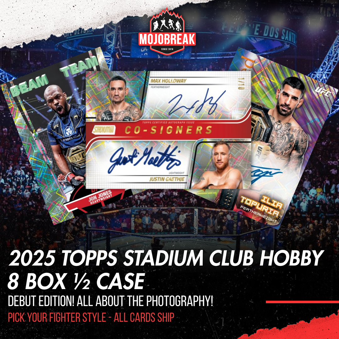 2025 Topps UFC Stadium Club Hobby 8 Box Pick Your Fighter #5