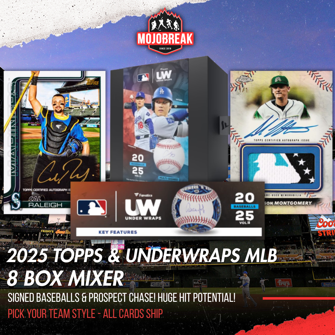2025 Topps & Fanatics Under Wraps Baseball 8 Box Mixer Pick Your Team