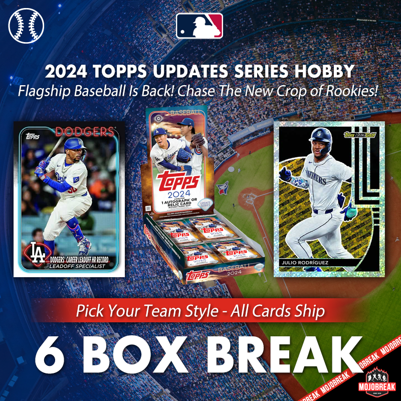 2024 Topps Update Series Baseball Hobby 6 Box Pick Your Team 7