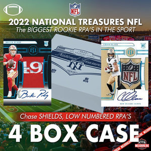 2022 National Treasures NFL 4 Box Case Break #22