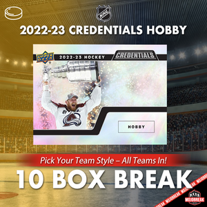2022-23 Upper Deck Credentials NHL 10 Box Break PYT #6