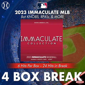 2023 Immaculate MLB 4 Box Break Random Team #4