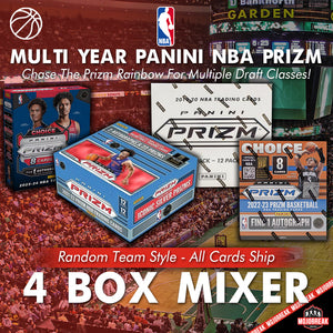 Multi Year Panini Prizm NBA 4 Box Mixer Random Team #1