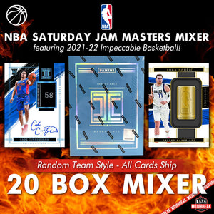 NBA Impeccable Saturday Jam Masters 20 Box Mixer RT #87