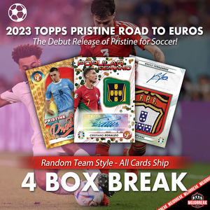 2023 Topps Pristine Road To Euro 2024 Soccer 4 Box Random Team #2