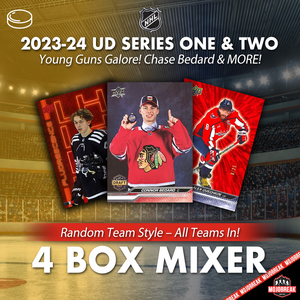 2023-24 Upper Deck Series 1 & 2 Hockey 4 Box Mixer Random Team #14