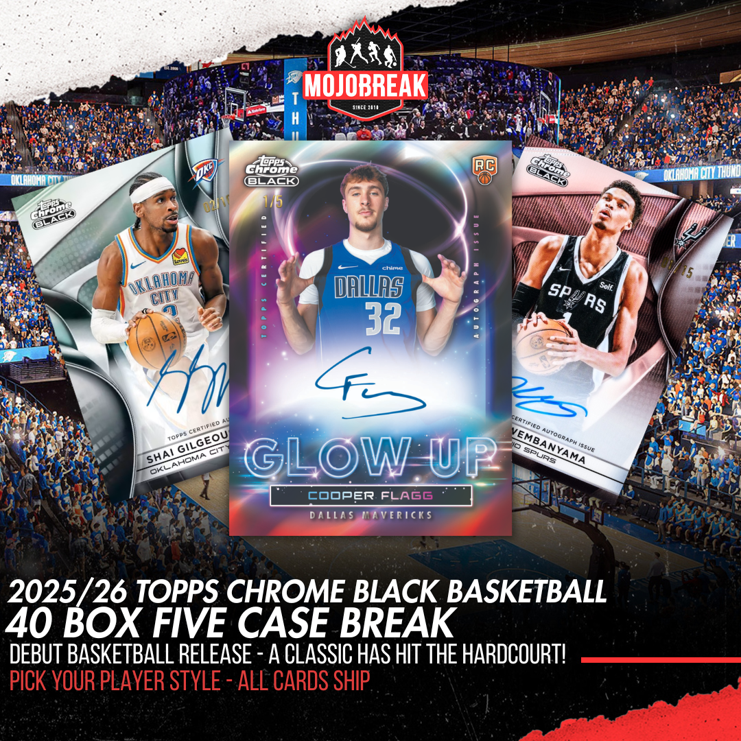 2025/26 Topps Chrome Black Basketball Hobby 40 Box Quintuple Case Pick Your Player #1