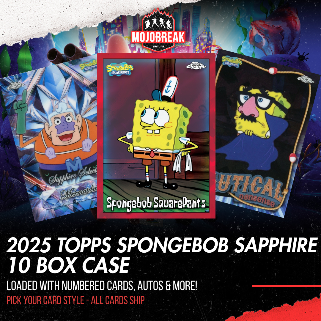 2025 Topps Chrome SpongeBob SquarePants Sapphire 10 Box Case Pick Your Card #1