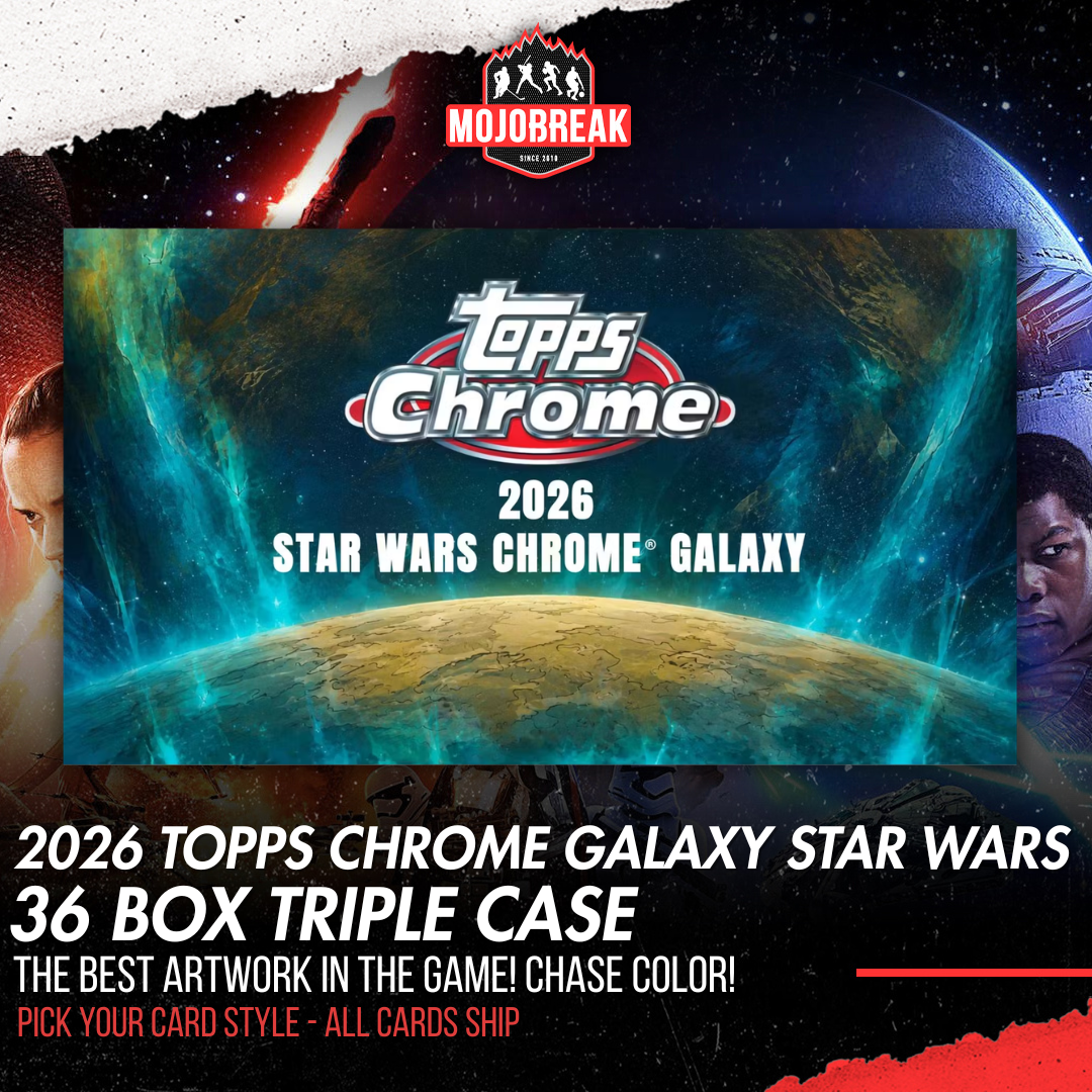 2026 Topps Star Wars Chrome Galaxy Hobby 36 Box Triple Case Pick Your Character #1