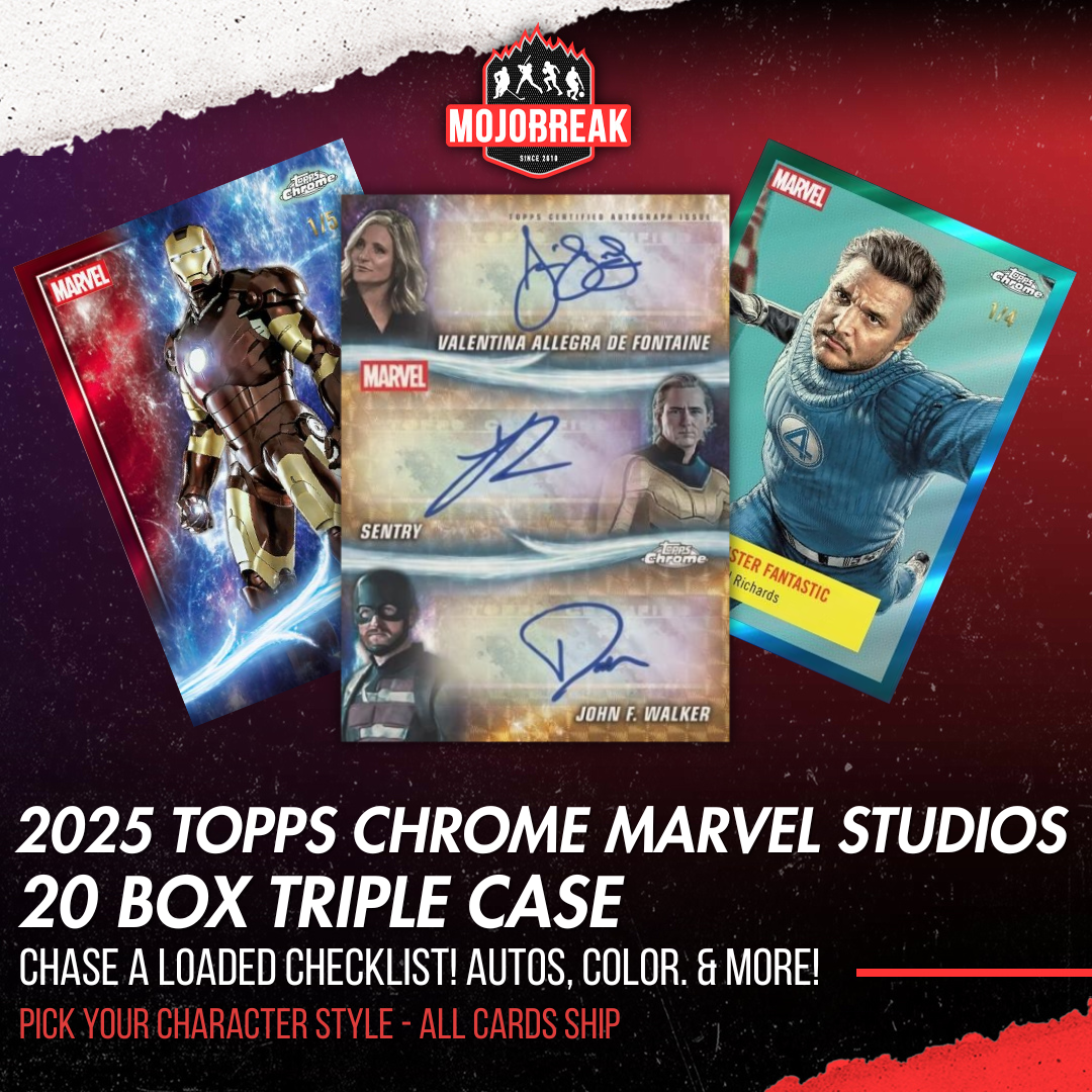 2025 Topps Marvel Studios Chrome Hobby & Delight 20 Box Triple Case Pick Your Character #1